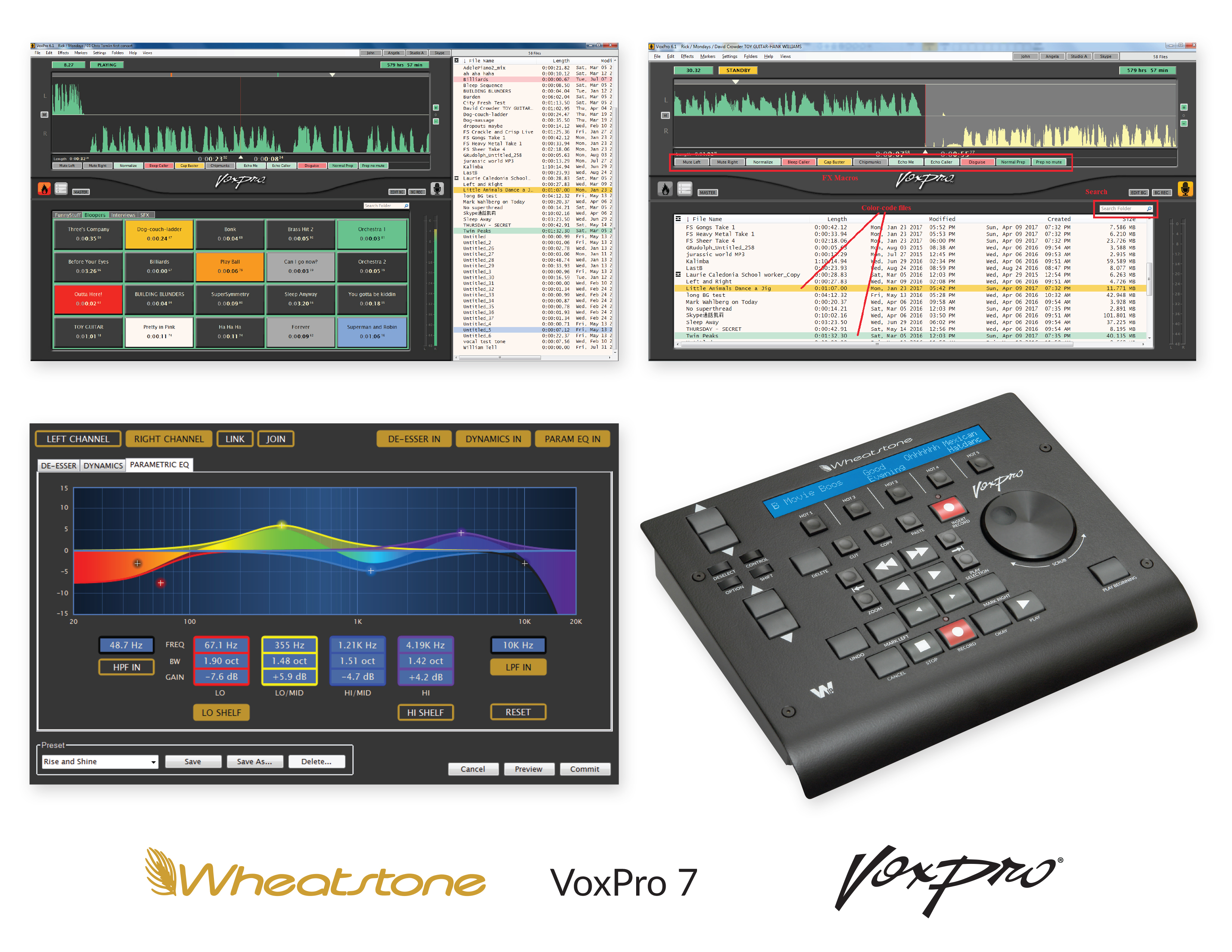 WHEATSTONE, RADIO AIR-PERSONALITY DEBUT NEW VOXPRO 7 AT NAB 2017